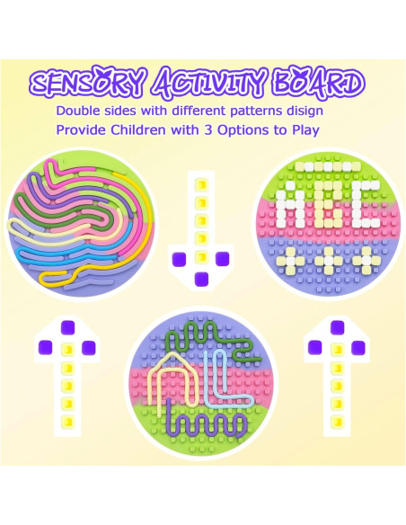 Tablero Sensorial de Silicona ZSFLZS 12.7cm Colorido Redondo