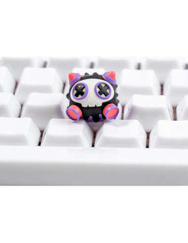 Tecla Artesanal ULTRAEQUIP Gato Rosa 1U para Teclado Mecánico