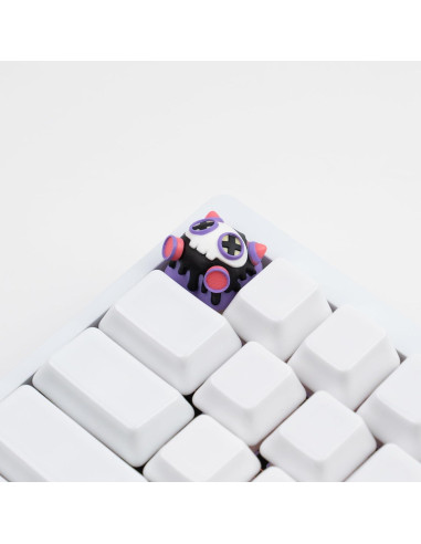 Tecla Artesanal ULTRAEQUIP Gato Rosa 1U para Teclado Mecánico