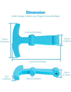 Ganchos de tapa Omoojee mejorados para enfriadores - Paquete de 2 2
