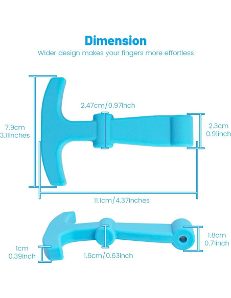 Ganchos de tapa Omoojee mejorados para enfriadores - Paquete de 2