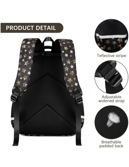 Mochila Escolar Camo Impermeable para Niños 33x18x46cm