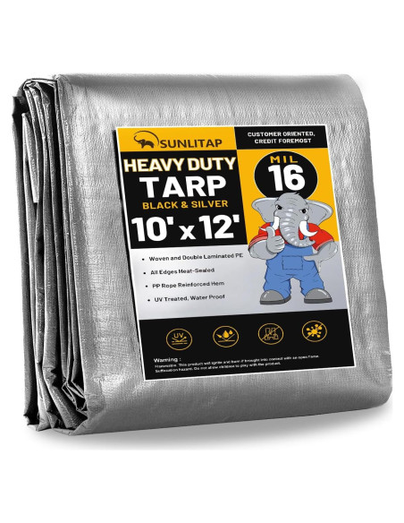 Lona Impermeable SUNLITAP 16 Mil 3.05x3.66 Metros Reforzada