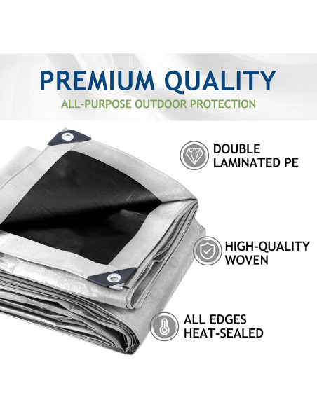Lona Impermeable SUNLITAP 16 Mil 3.05x3.66 Metros Reforzada