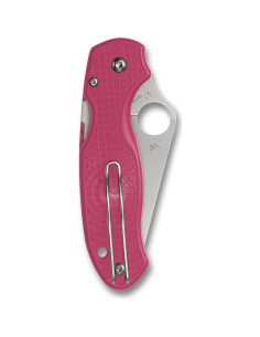 Cuchillo de Bolsillo Spyderco Para 3 Ligero Rosa FRN 11.1cm 2