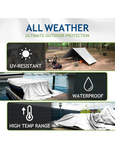 Lona Impermeable SUNLITAP 16 Mil 3.05x3.66 Metros Reforzada