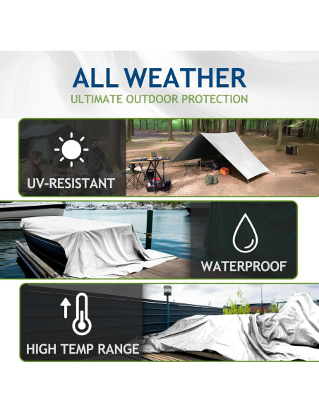 Lona Impermeable SUNLITAP 16 Mil 3.05x3.66 Metros Reforzada