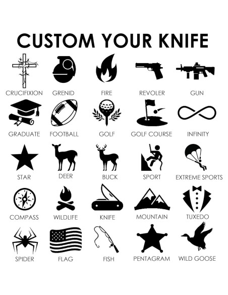 Cuchillo de bolsillo personalizado Yay! con mango de madera 20.5 cm