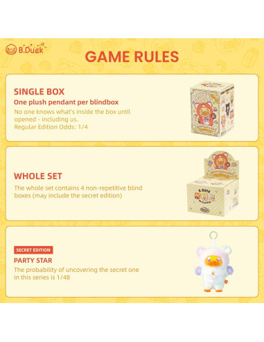 B.Pato Osito Abrazador Caja Sorpresa Coleccionable 15+ años