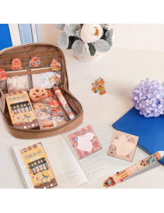Set de Papelería Kawaii Capybara Lebaley - 8 Artículos 2