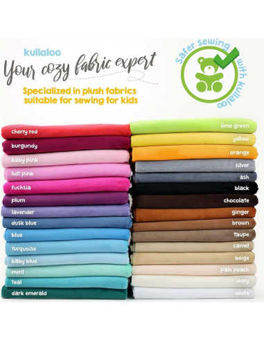 Tela Minky Kullaloo Camel 100x75 cm Suave para Coser