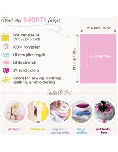 Tela Minky Kullaloo Camel 100x75 cm Suave para Coser