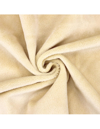 Tela Minky Kullaloo Camel 100x75 cm Suave para Coser