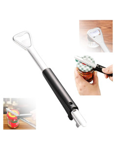 Abrebotellas Ajustable PUSKIU 2 en 1 Acero Inoxidable