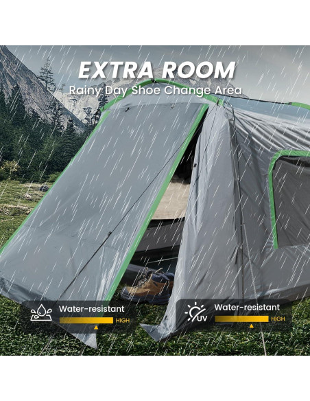 Carpa SUV WildFinder Rectangular 4 Personas Impermeable 2.44x3.23m