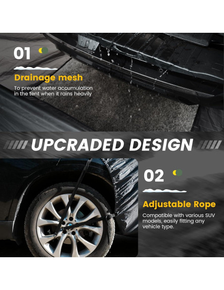 Carpa SUV WildFinder Rectangular 4 Personas Impermeable 2.44x3.23m