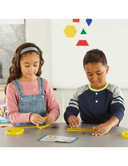 Reloj de Enseñanza Analógico hand2mind - Línea Numérica (Juego de 6)