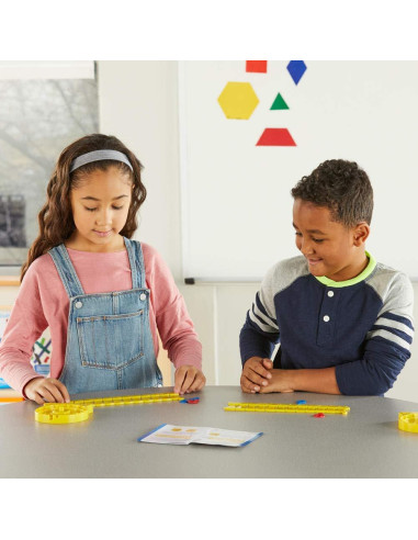 Reloj de Enseñanza Analógico hand2mind - Línea Numérica (Juego de 6)