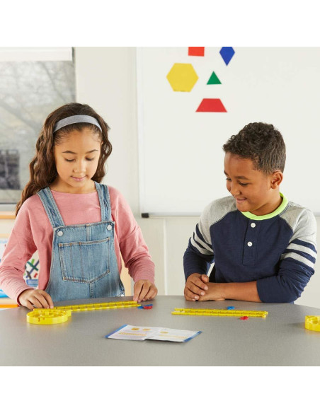 Reloj de Enseñanza Analógico hand2mind - Línea Numérica (Juego de 6)