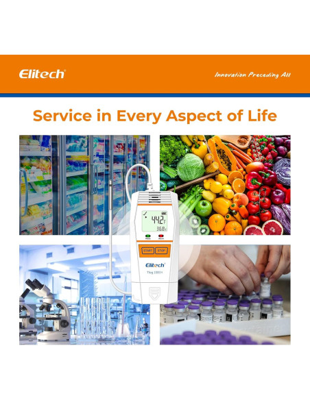 Registrador de Datos Elitech Tlog 100EH Temperatura y Humedad