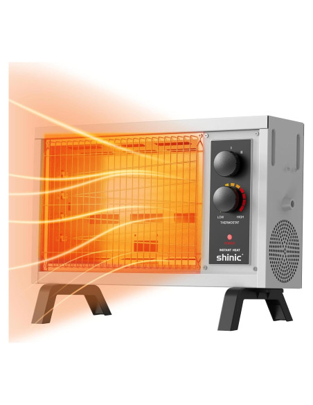 Calentador Eléctrico de Espacio Shinic FW550-15B 1500W Gris