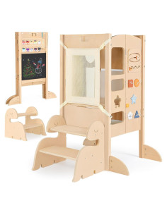 Torre Plegable Joyreal para Niños con 2 Escalones y Actividades