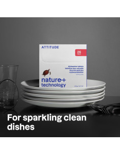 Tabletas Detergente Lavavajillas ATTITUDE 26 Unidades Veganas 2