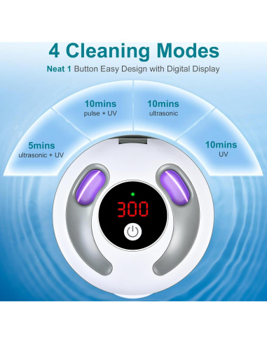 Limpiadora Ultrasónica Hossili 45kHz 200ML para Dentaduras y Alineadores