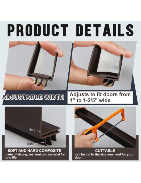 Barrera Ajustable para Puerta Pickmesh 91.44 cm Marrón