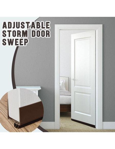 Barrera Ajustable para Puerta Pickmesh 91.44 cm Marrón