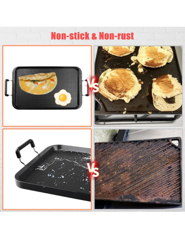 Plancha Plana Vayepro 43 cm Antiadherente para Estufa