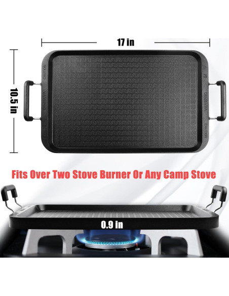 Plancha Plana Vayepro 43 cm Antiadherente para Estufa