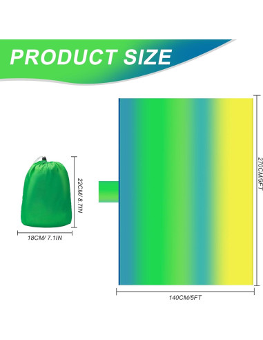 Hamaca de Camping ZAIXIA de Nylon 270x140cm 181kg