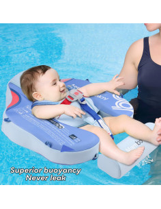 Flotador de Piscina para Bebés Mambobaby con Dosel UPF 50+ 2