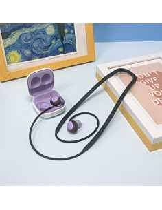 Correa antirrobo para Galaxy Buds 2 QYTOJQX - Negro 2