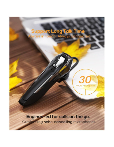 Auricular Bluetooth DY25 Negro con Micrófono y Cancelación de Ruido Auricular Bluetooth DY25 Negro con Micrófono y Cancelación de Ruido