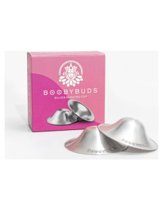 Copas de Lactancia BoobyBuds Plata 999 - Protectores de Pezón