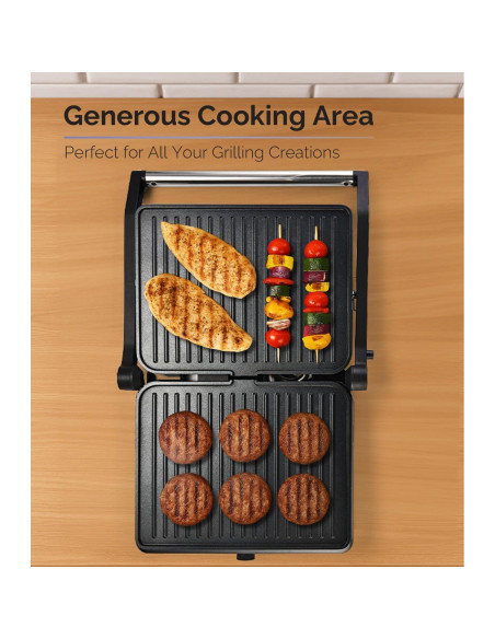 Prensa Panini MOI MPM4SLSSGM Acero Inoxidable 28x23cm