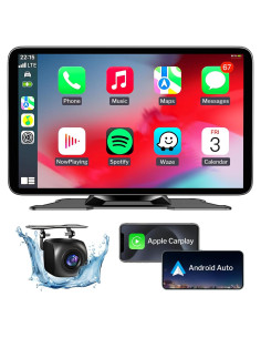 Pantalla Táctil Portátil 7" LITALARM con CarPlay y Android Auto