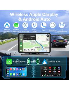 Pantalla Táctil Portátil 7" LITALARM con CarPlay y Android Auto 2