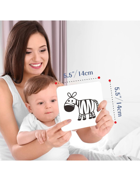 Tarjetas de Estimulación Visual SpriteGru 25 PCS 14x14 cm Bebés