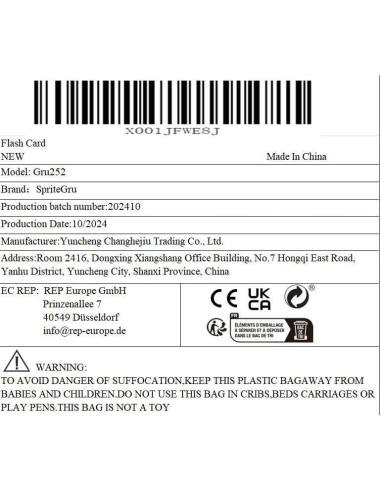 Tarjetas de Estimulación Visual SpriteGru 25 PCS 14x14 cm Bebés