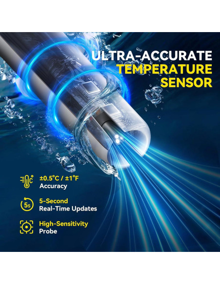 Termómetro Flotante Solar BaldrTherm E0579T-OUT para Piscinas