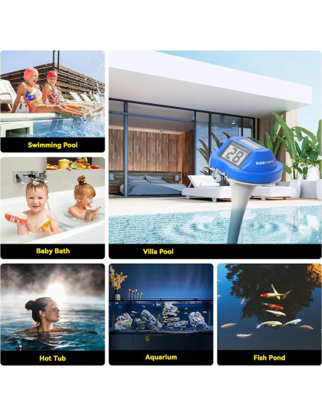 Termómetro Flotante Solar BaldrTherm E0579T-OUT para Piscinas