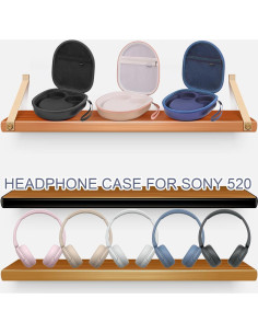 Funda protectora para auriculares Sony WH-CH520 - EVA negra 2