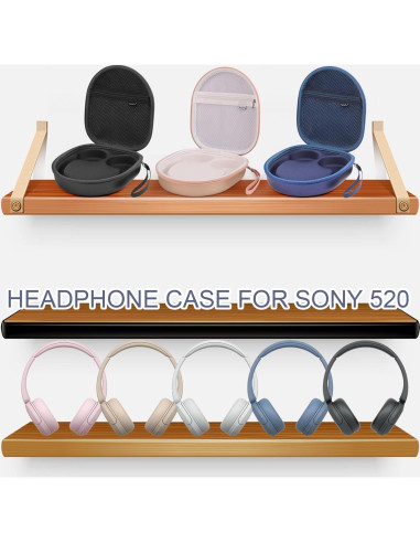 Funda protectora para auriculares Sony WH-CH520 - EVA negra