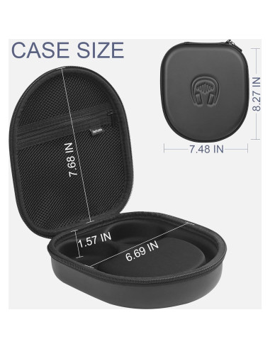 Funda protectora para auriculares Sony WH-CH520 - EVA negra