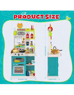 Juego de Cocina para Niños Dobiler con Sonidos y Luces 92.5x24.1cm 2