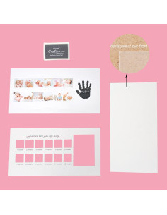 Kit de Huellas de Manos y Pies Bebé Dporticus Azul 2