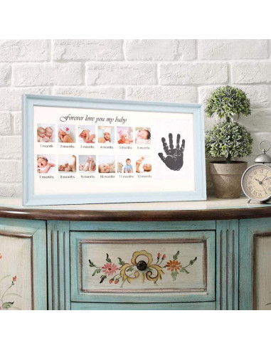 Kit de Huellas de Manos y Pies Bebé Dporticus Azul